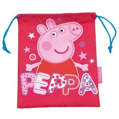 Peppa Pig Bolsita merienda 26x21