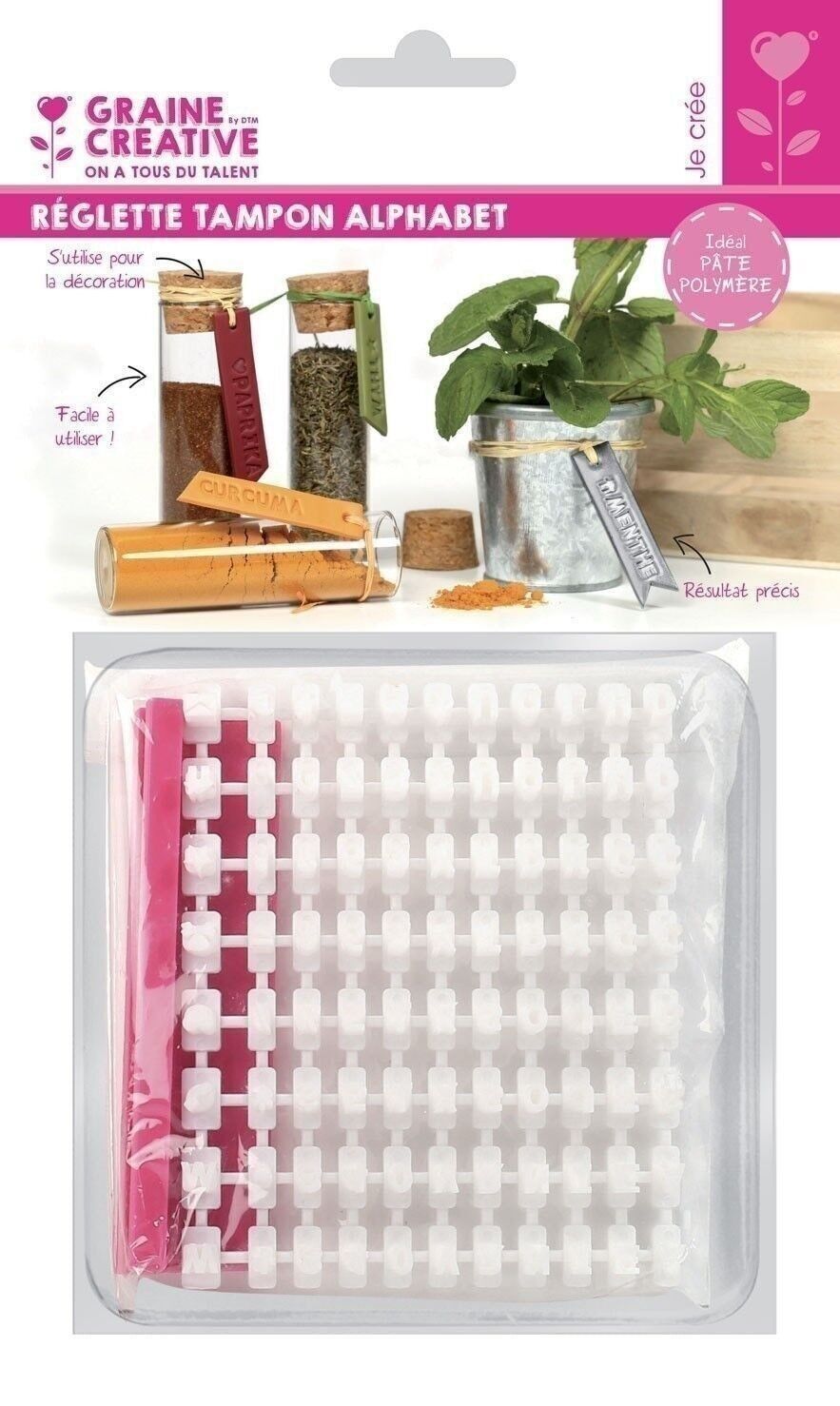 DIY - ALPHABET STAMP RULER FÜR POLYMERPASTE