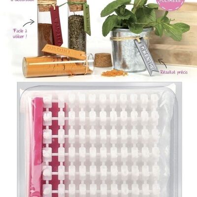 DIY - ALPHABET STAMP RULER FOR POLYMER PASTE