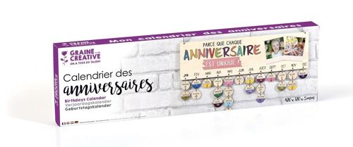 DIY - CALENDRIER DES ANNIVERSAIRES EN BOIS 400x12