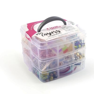 DIY - STACKABLE PLASTIC STORAGE BOXES 3 LEVELS