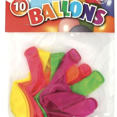 DIY - 10 NEON BALLOONS ASSORTED COLORS