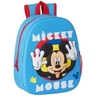 Mickey Mochila 3D 33X27X10