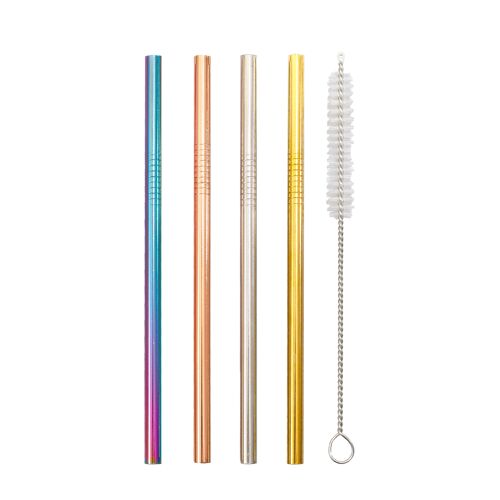 Metal Straws Mini's Colours (Set of 4)