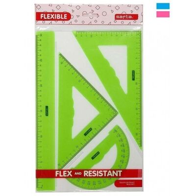 Juego de dibujo flexible 4 piezas 3 colores surtidos