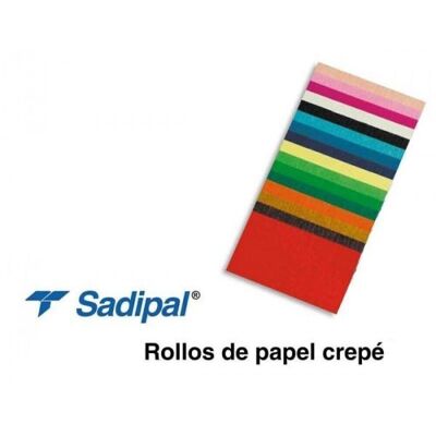 Papel crespón azul fuerte Rollo 0,5x2,5