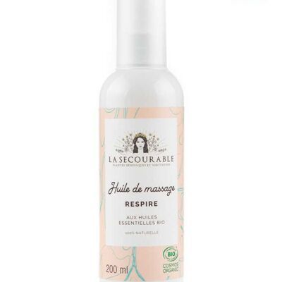 Huile de massage bio - respire