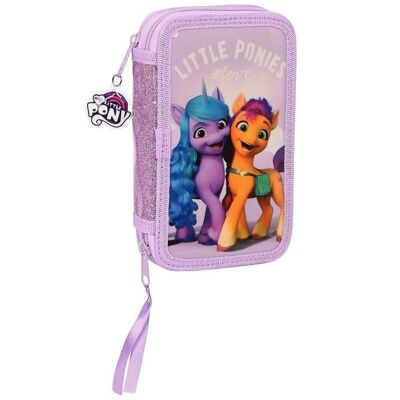 My Little Pony Plumier doble completo 28 piezas 13x20x4