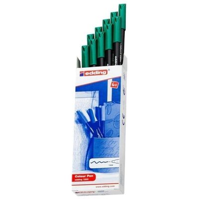 Pack 10 Rotulador edding 1200 verde