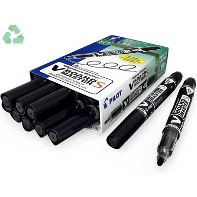 Pack 10 Rotulador Pilot Pizarra ECO Negro