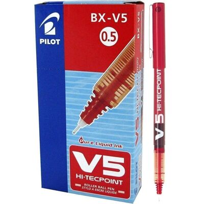 Pack 12 Rotulador Pilot V5 Rojo