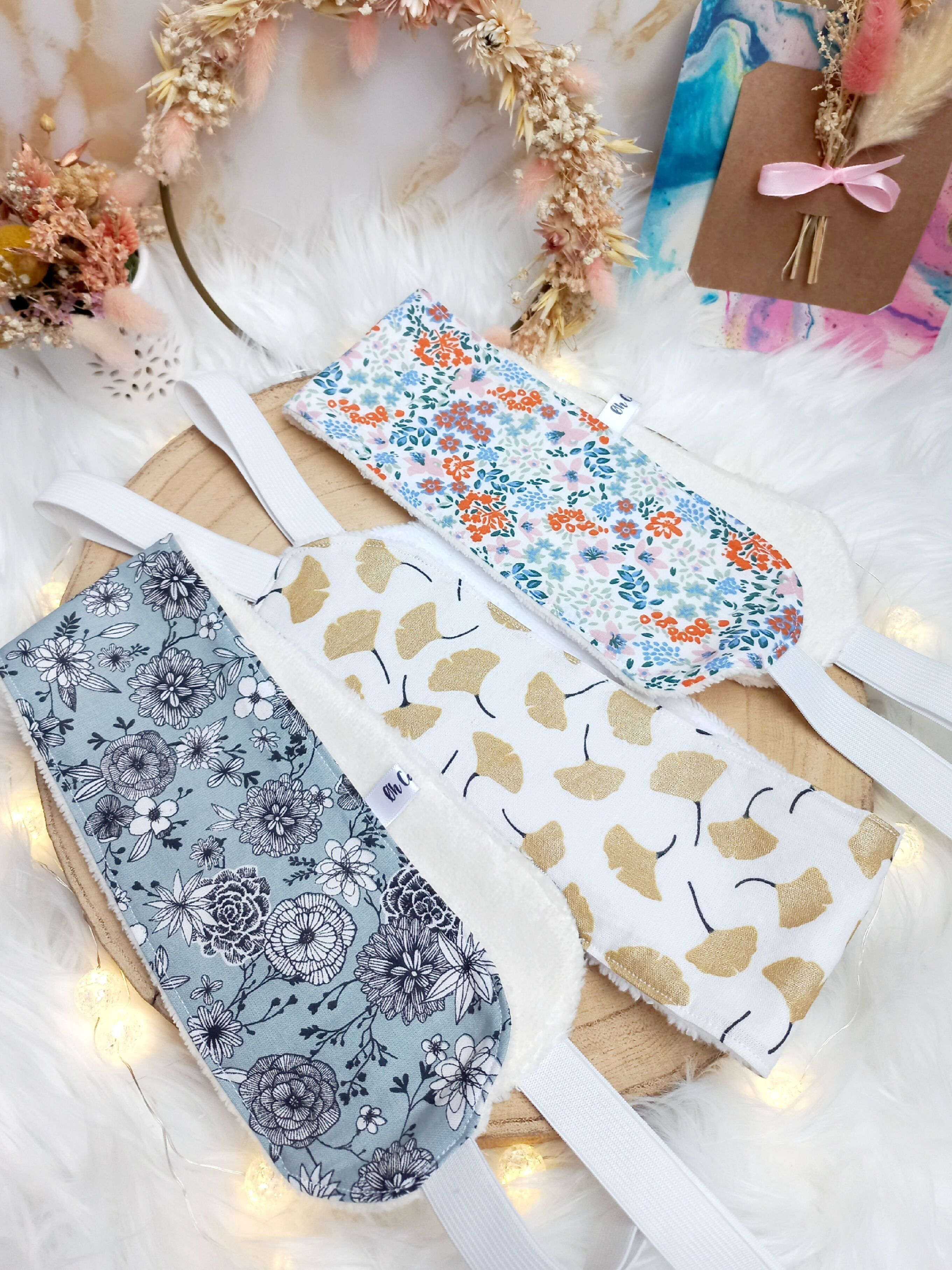 Cotton and bamboo back wash strap