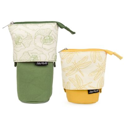 EXTENDABLE PENCIL CASE BLUMEN UND DRAGONFLIES HF