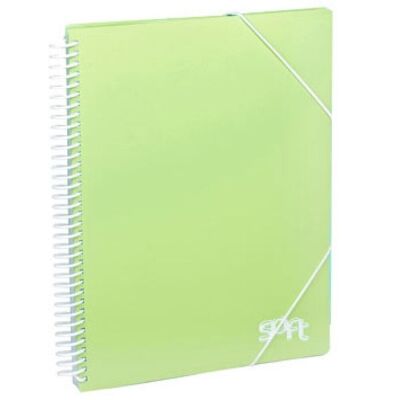 Carpeta 20 Fundas Prolipopileno Soft pastel surtido