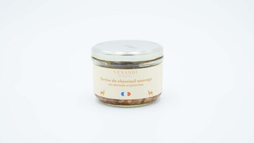 Terrine de chevreuil sauvage aux abricots et pistaches