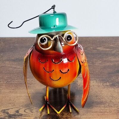 Owl tealight holder 10 cm - 3 colors