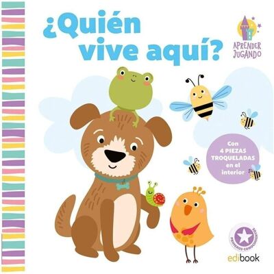 Libro Educativo Piezas Troqueladas ¿Quien Vive Aquí?