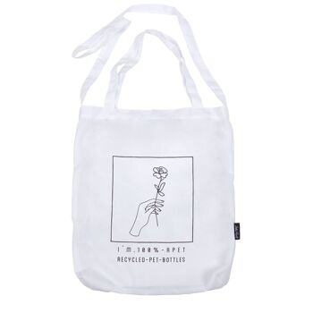 SAC SHOPPER EN PET RECYCLÉ FLEUR HF 2