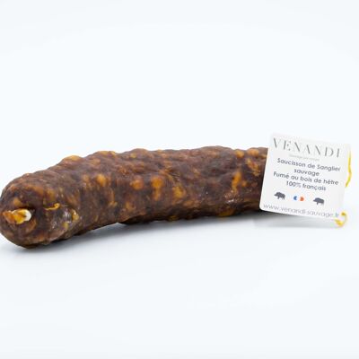 100% französische Wildschweinwurst über Buchenholz geräuchert