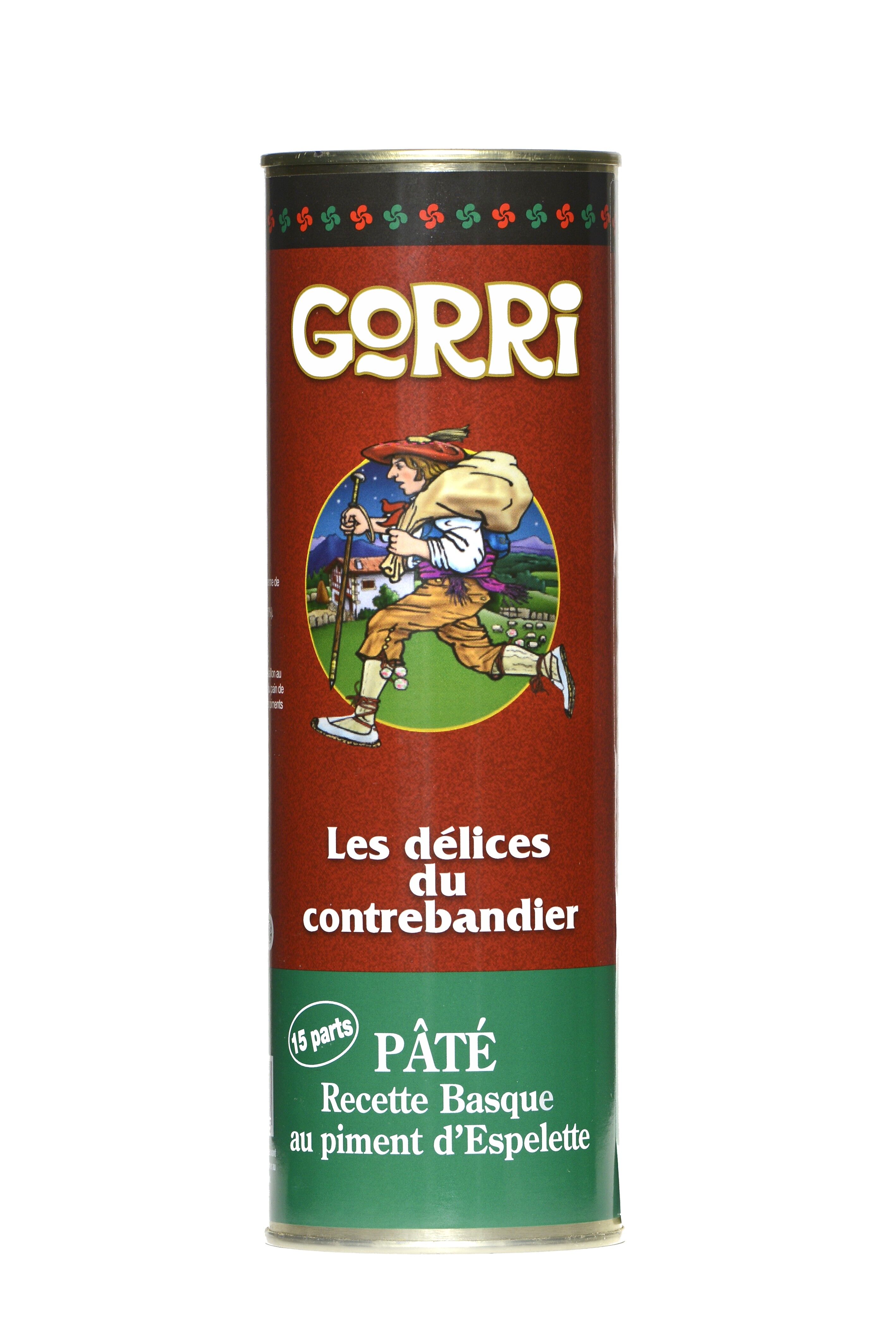 Paté "ricetta basca" al pepe di Espelette GORRI, scatola da 800g