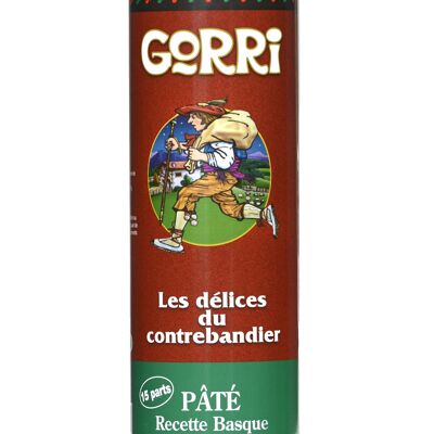 Pâté "recette basque" au piment d'Espelette GORRI, la boîte de 800g