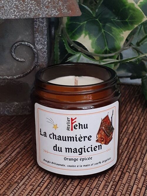 Bougie "La chaumière magique" orange épicée