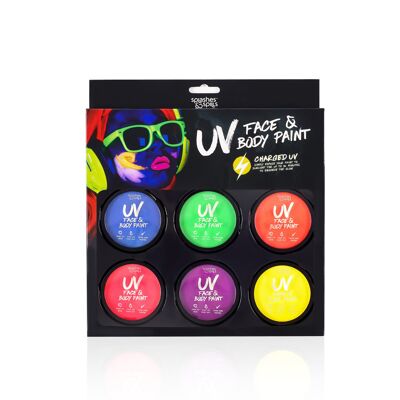 Pro UV Face & Body Paint Boxset