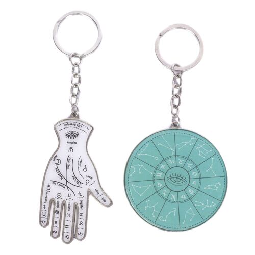 Mystic zodiac keychain split pair hf