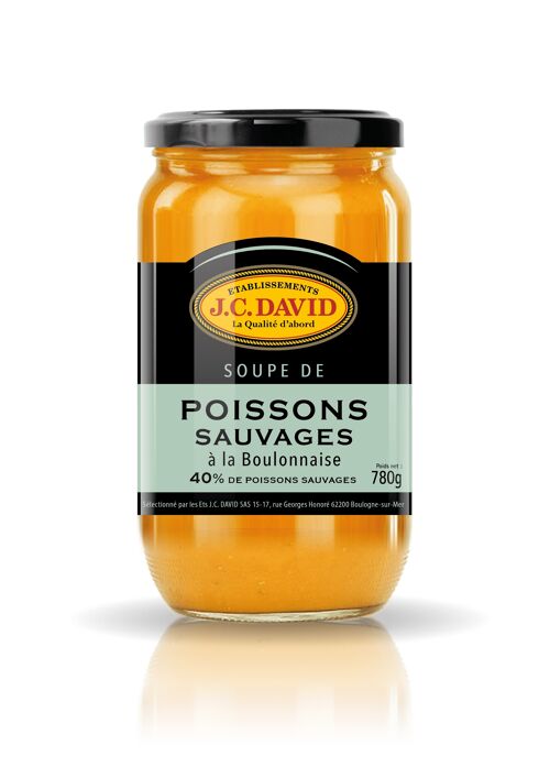 Soupe 40 % de Poissons Sauvages à la Boulonnaise - 780g