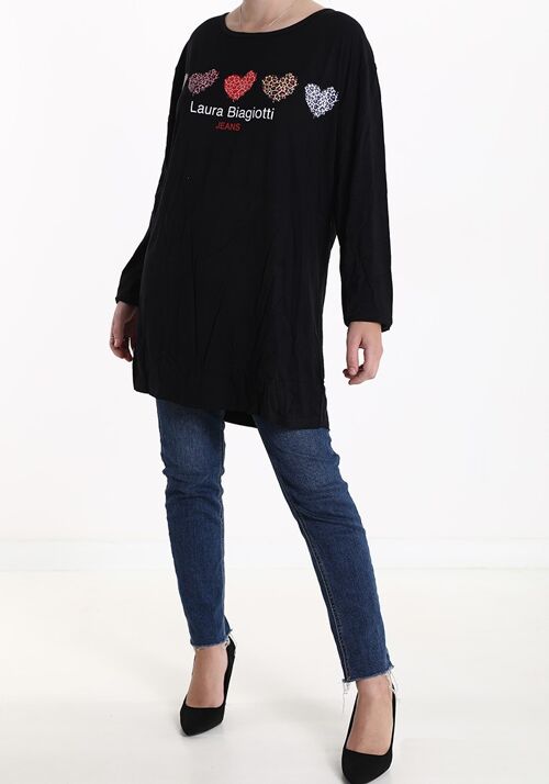 Viscosa t-shirt, brand Laura Biagiotti, for women, Made in China, art. JLB209-2.290