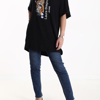 Camiseta de viscosa, marca Laura Biagiotti, para mujer, Made in China, art. JLB212-1.290