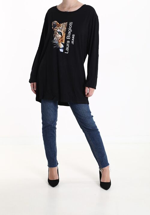 Viscosa t-shirt, brand Laura Biagiotti, for women, Made in China, art. JLB212-2.290