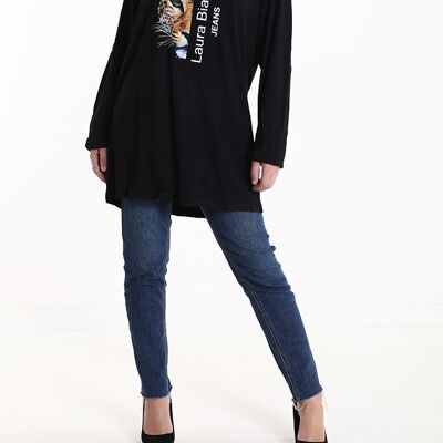 Camiseta de viscosa, marca Laura Biagiotti, para mujer, Made in China, art. JLB212-2.290