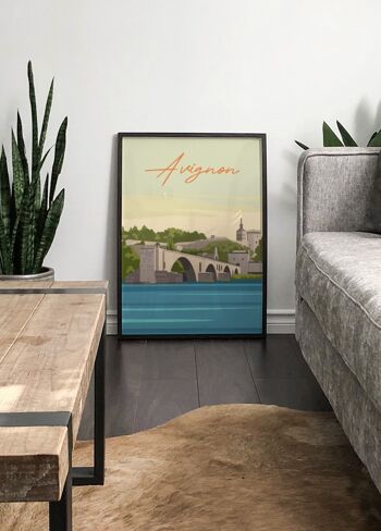 Affiche illustration de la ville d'Avignon - 2 4