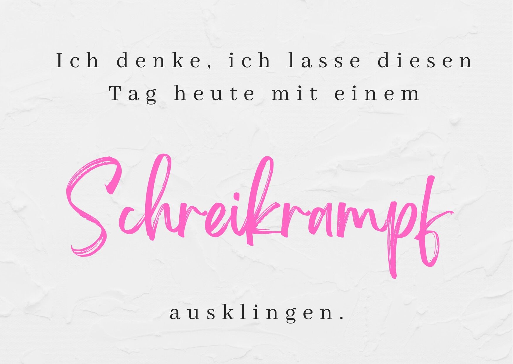 Cartolina "Convulsioni urlanti"