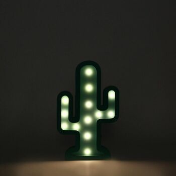 FIGURE LED EN BOIS CACTUS HF 2