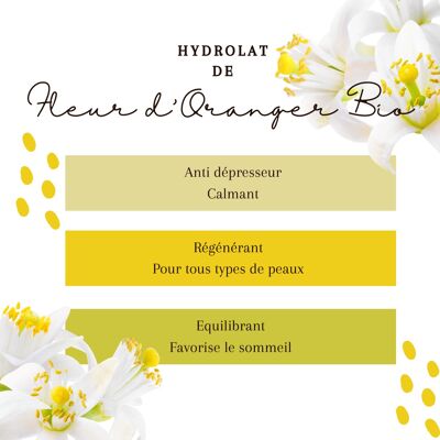 Hydrolat de Fleur d'Oranger BIO 1L