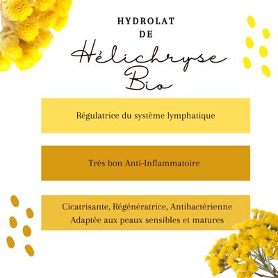 Hydrolat d'Hélichyrse BIO 1L
