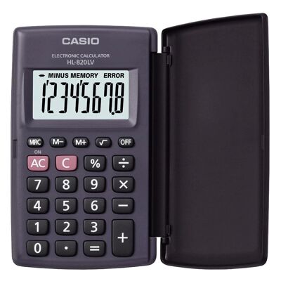 CALCULADORA CASIO HL-820LV-BK