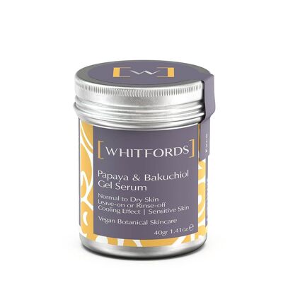 Siero gel Papaya e Bakuchiol, 40 grammi - Whitfords