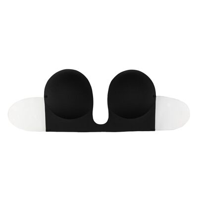 Reggiseno senza cuciture stile U nero