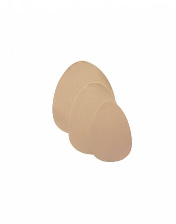 Coussinets pour lifting des seins + cache-tétons en satin Beige 1