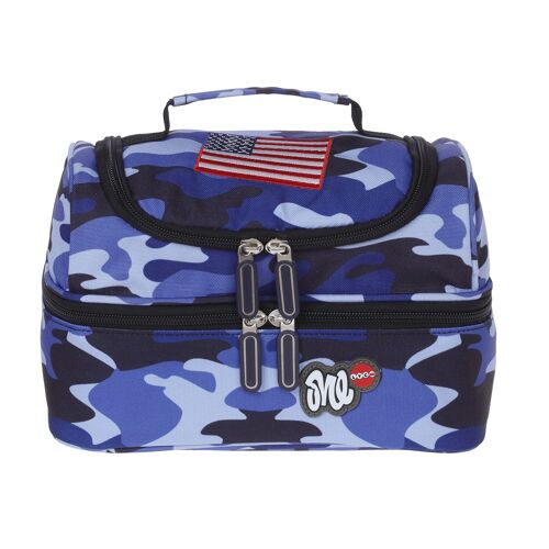 NAVY CAMO lunch box with inside lining