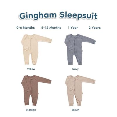 Sleepsuit Gingham