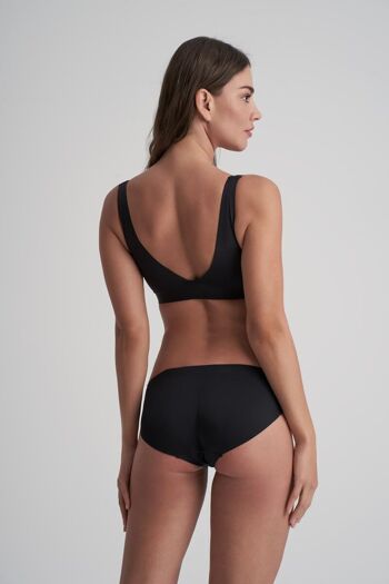 Culotte Rembourrée Taille Basse Noir 3