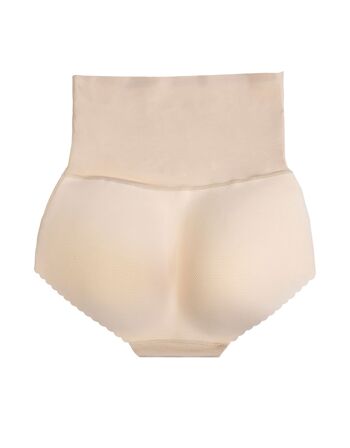 Culotte Rembourrée Taille Haute Beige 1