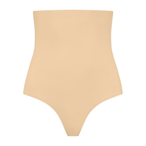 Invisible High Waist Thong Beige