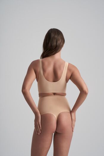 String Invisible Taille Haute Beige 3