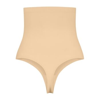 String Invisible Taille Haute Beige 4