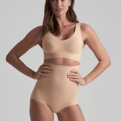 Slip invisibile a vita alta Beige